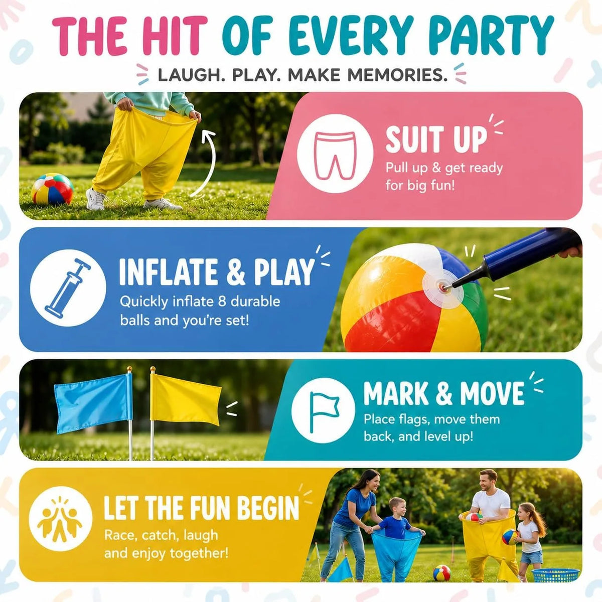 Fill Your Pants Outdoor Yard Game
